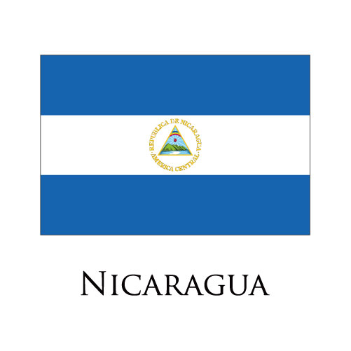 Nicaragua flag logo vinyl decal